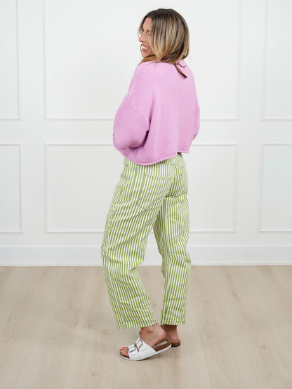 Textured 3/4 Sleeve Button Up Cardigan Sweater