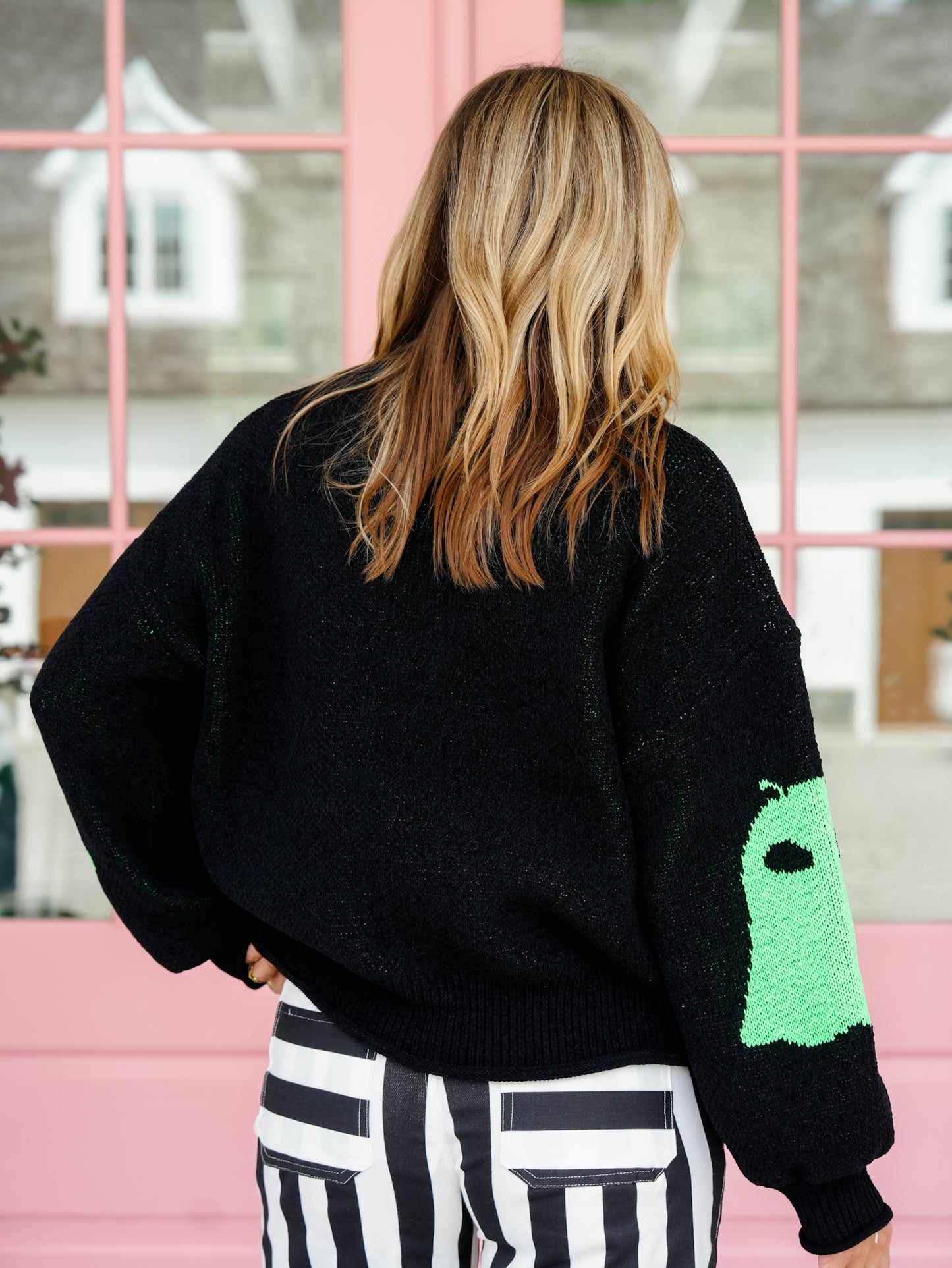 Long Sleeve Alien Ghost Sweater