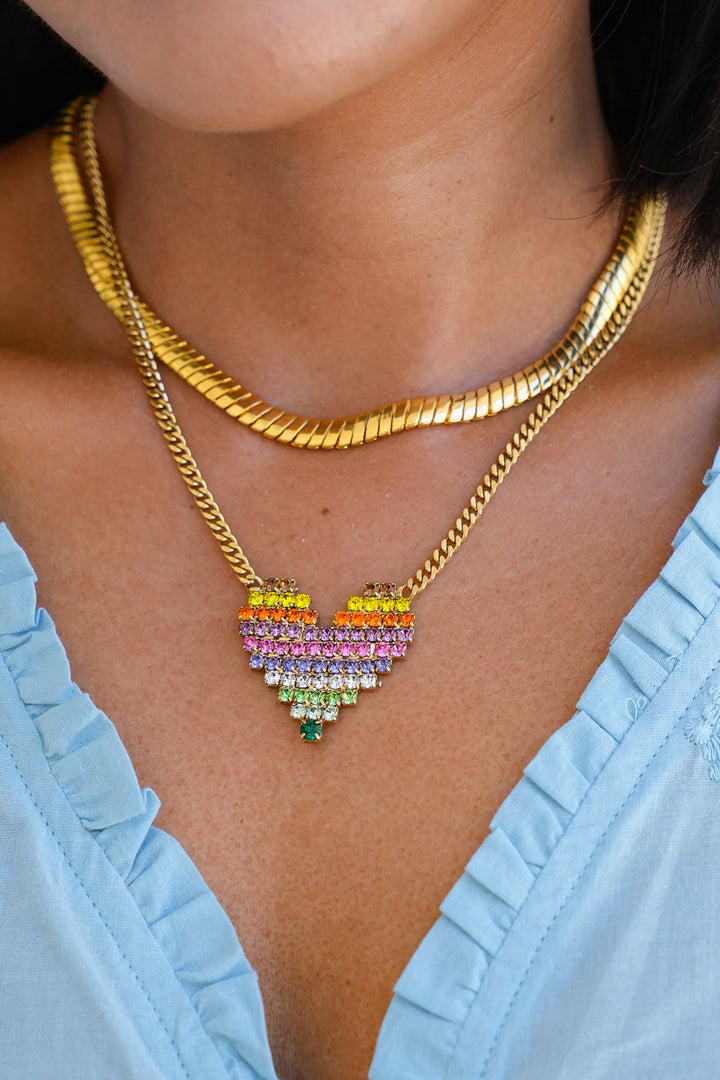 TOVA Candy Heart Necklace