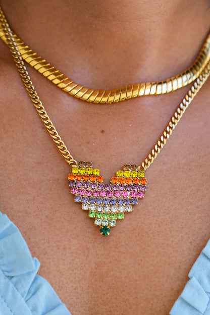 TOVA Candy Heart Necklace