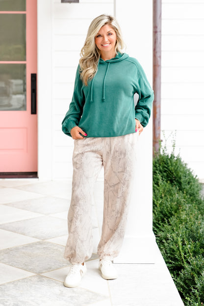Camouflage Print Elastic Waist Jogger