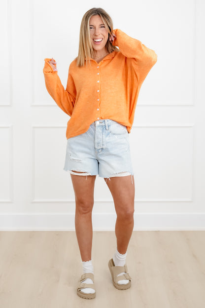 Long Sleeve Button Down Cardigan