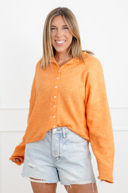 Long Sleeve Button Down Cardigan