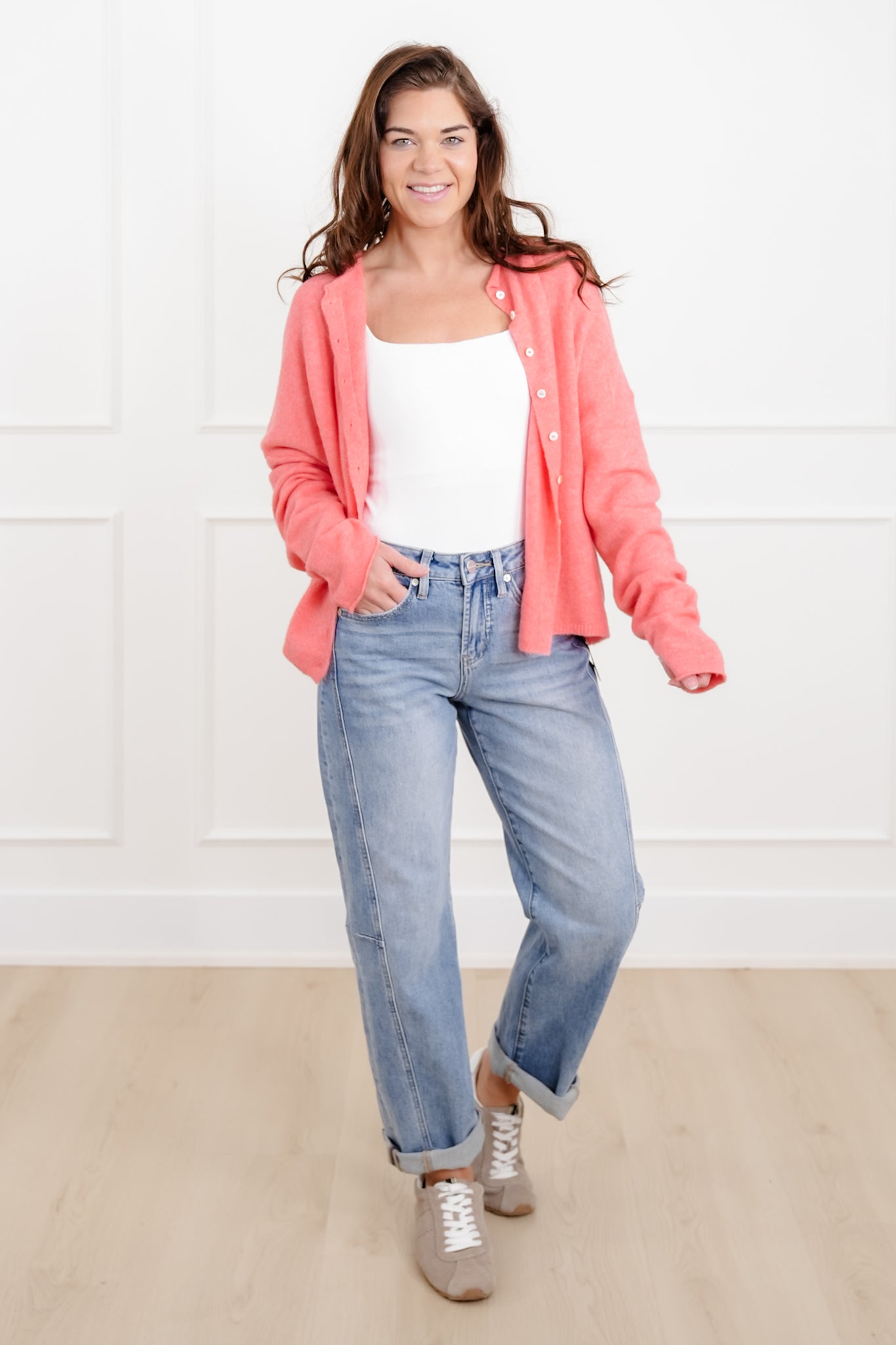 Long Sleeve Button Down Cardigan