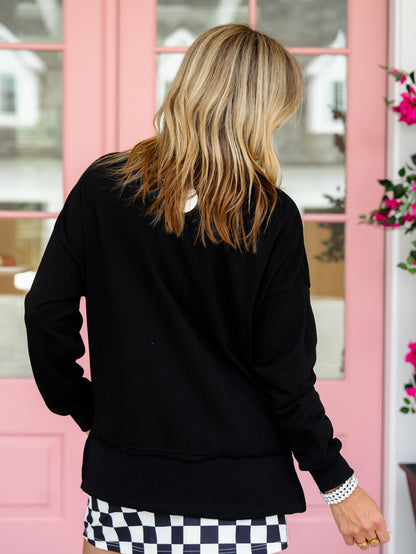 Plus/Reg Long Sleeve "Trick or Treat"  Pullover Sweatshirt