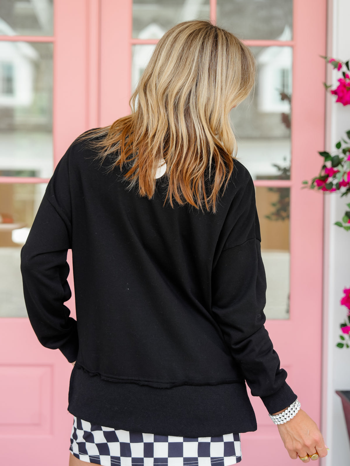Plus/Reg Long Sleeve Trick or Treat Pullover Sweatshirt - Freckled Poppy