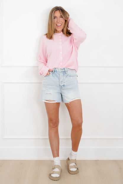 Long Sleeve Button Down Cardigan