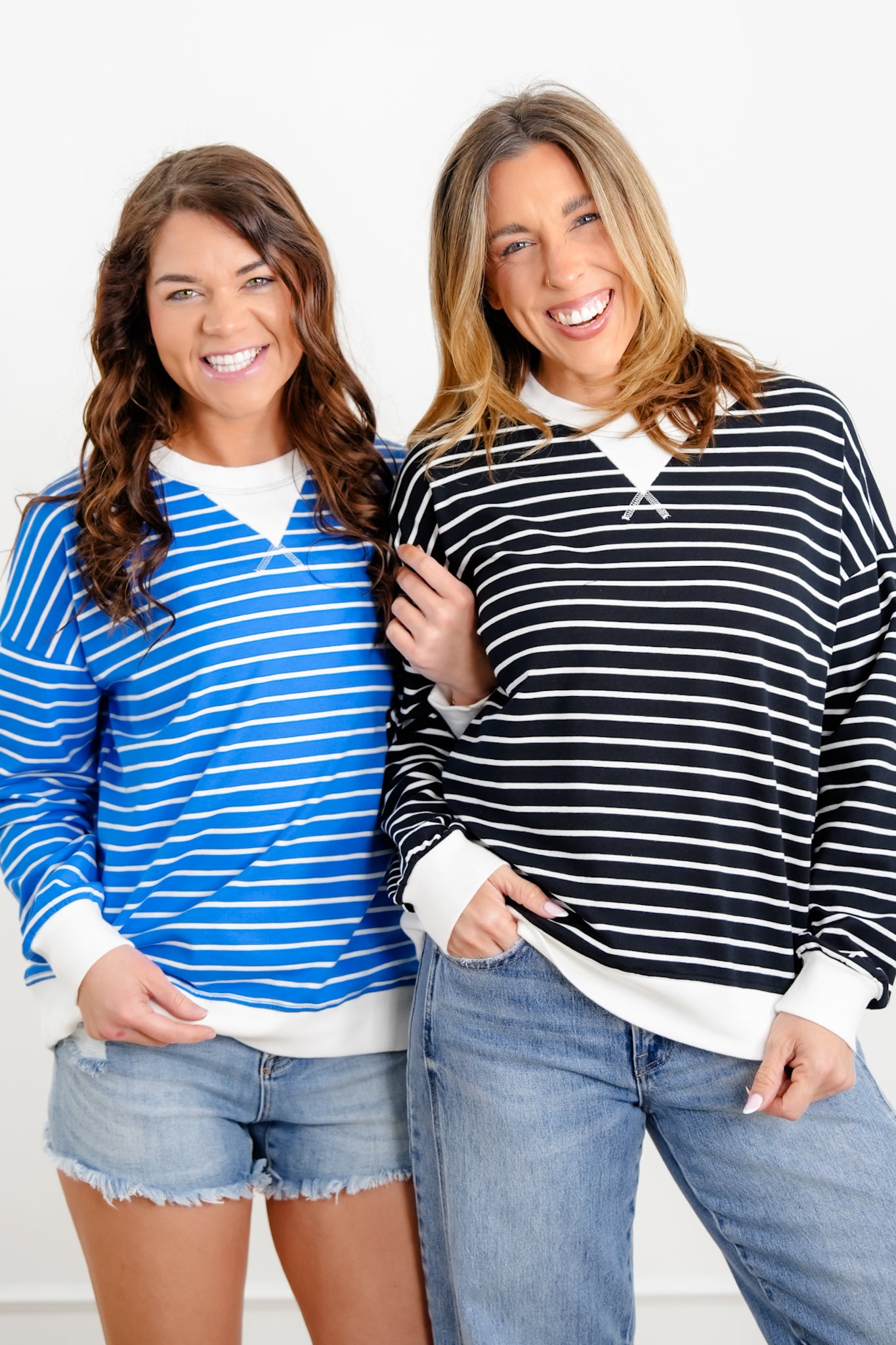 Door Buster! Zenana Striped Long Sleeve Pullover