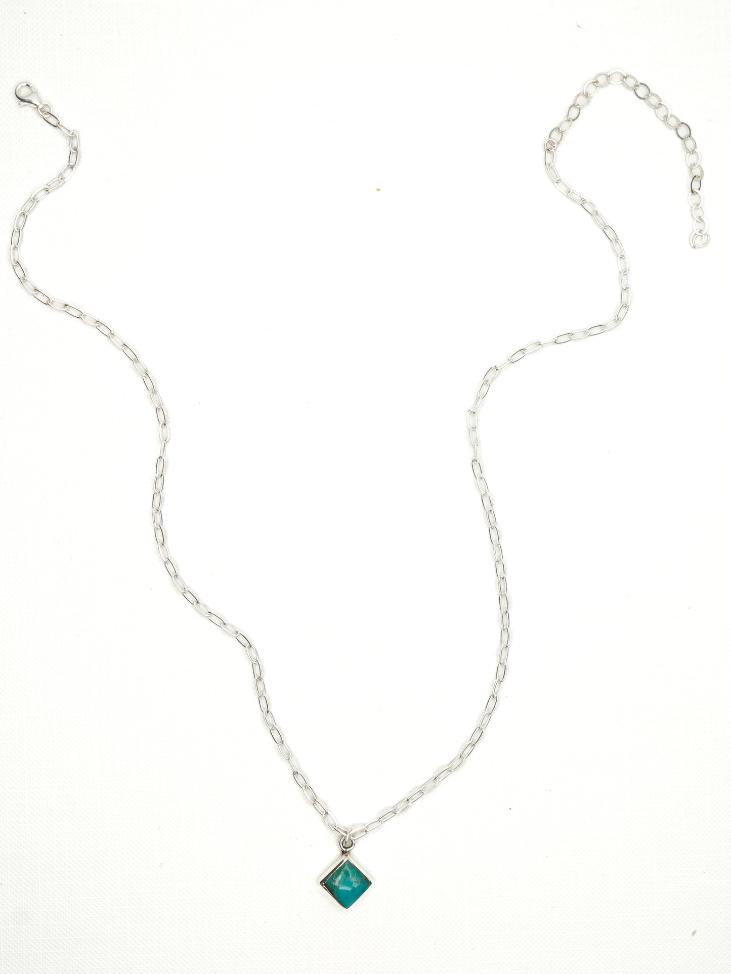 BOHO SOL Turquoise Diamond Dainty Necklace