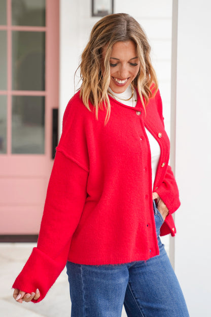 Long Sleeve Button Down Cardigan