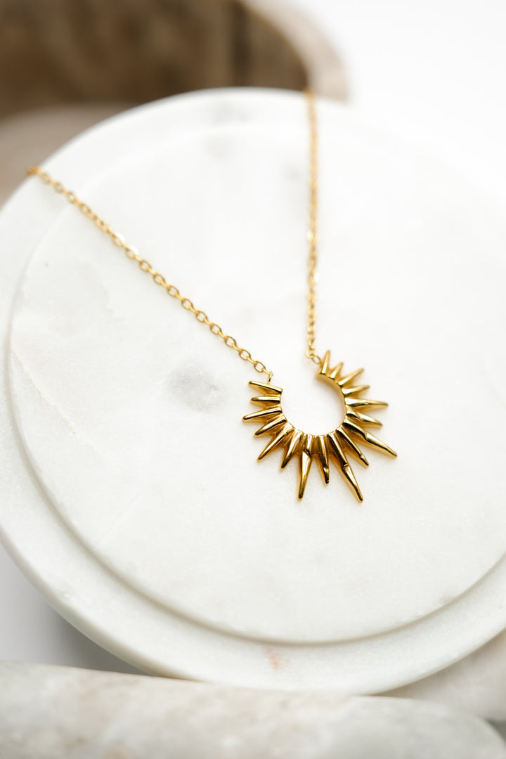 Muse Gold Sun Necklace
