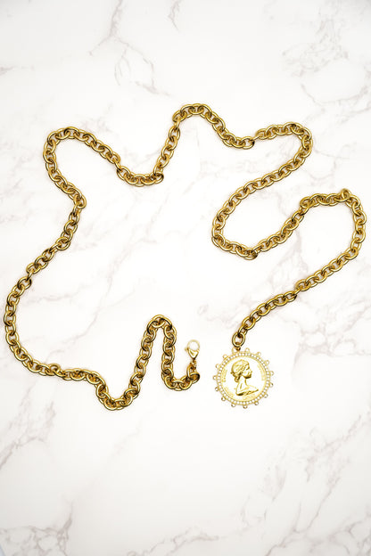 Chansutt Pearls XL Coin Necklace