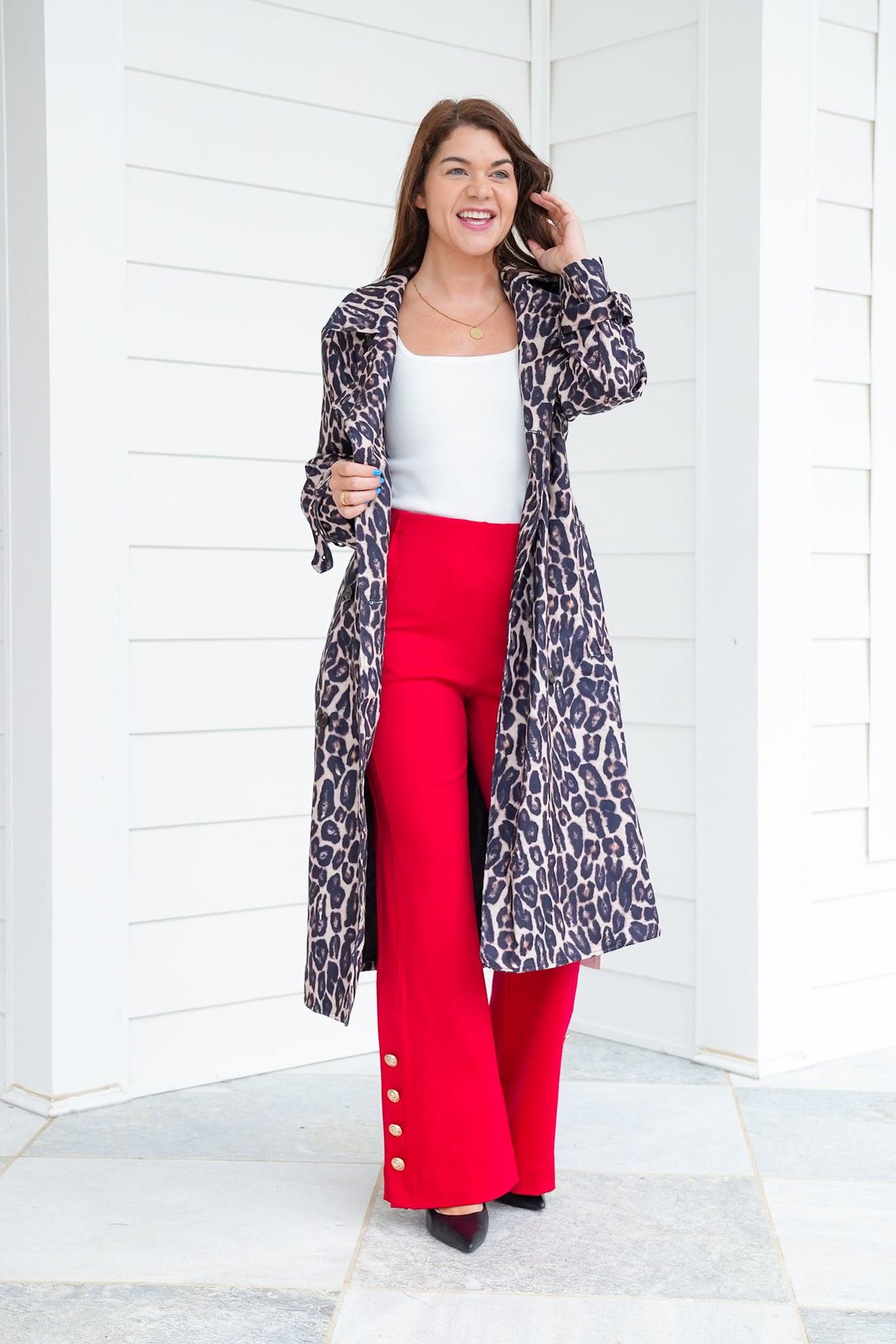 Door Buster! Plus/Reg Magic Stretch Pull-On Pants with Button Detail