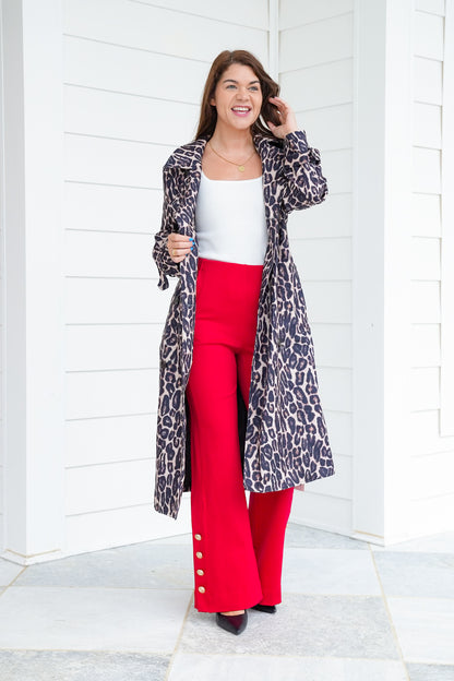 Door Buster! Plus/Reg Magic Stretch Pull-On Pants with Button Detail