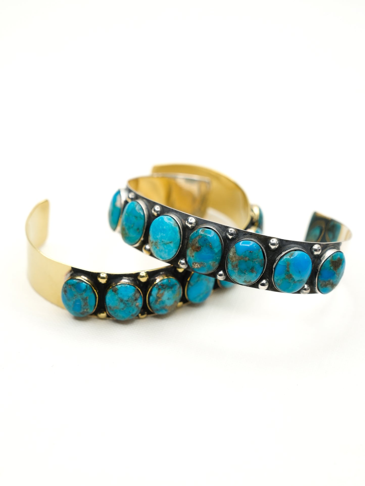 BOHO SOL Turquoise Oval Stone Cuff