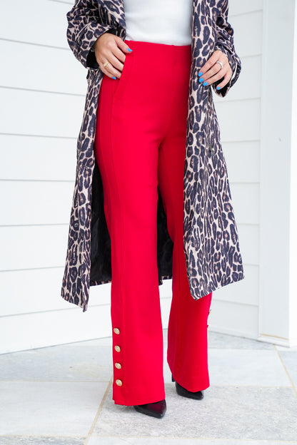 Door Buster! Plus/Reg Magic Stretch Pull-On Pants with Button Detail
