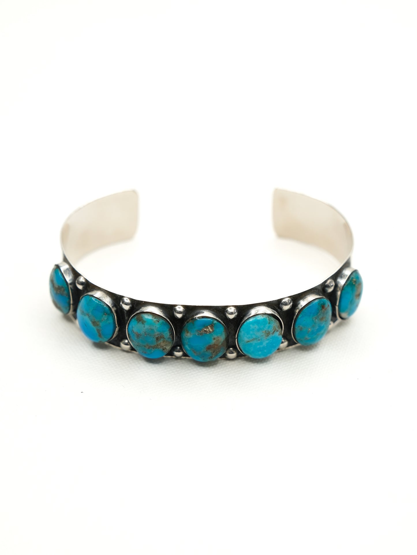BOHO SOL Turquoise Oval Stone Cuff