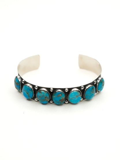 BOHO SOL Turquoise Oval Stone Cuff