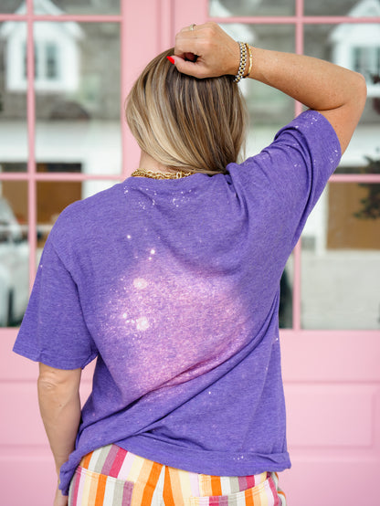 Plus/Reg Short Sleeve Skeleton Tarot Card Graphic Tee