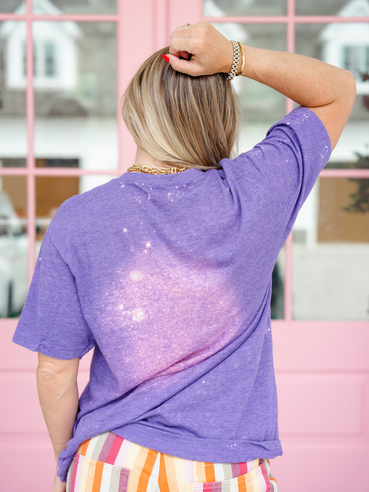 Plus/Reg Short Sleeve Skeleton Tarot Card Graphic Tee - Freckled Poppy