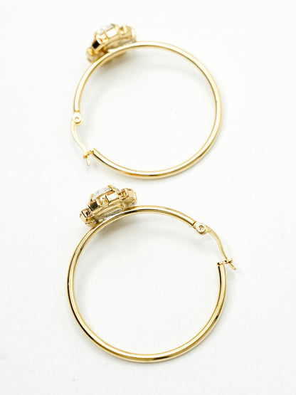TOVA Mini Bianca Hoops