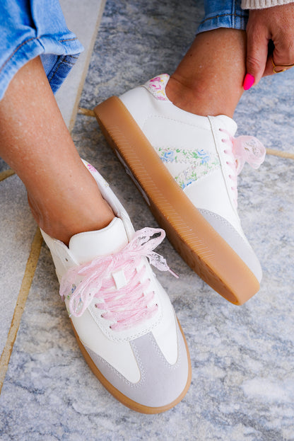 MIA Casual Floral Low Top Sneaker with V Design
