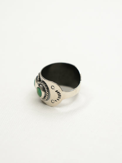 BOHO SOL Silver and Turquoise Oval Ring