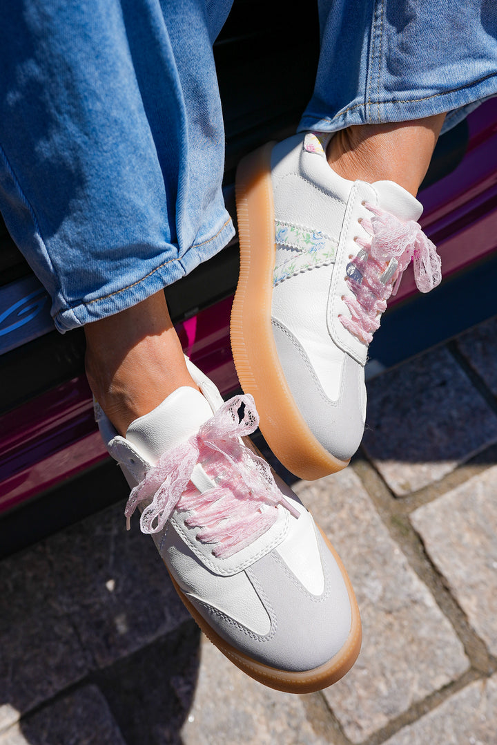 MIA Casual Floral Low Top Sneaker with V Design