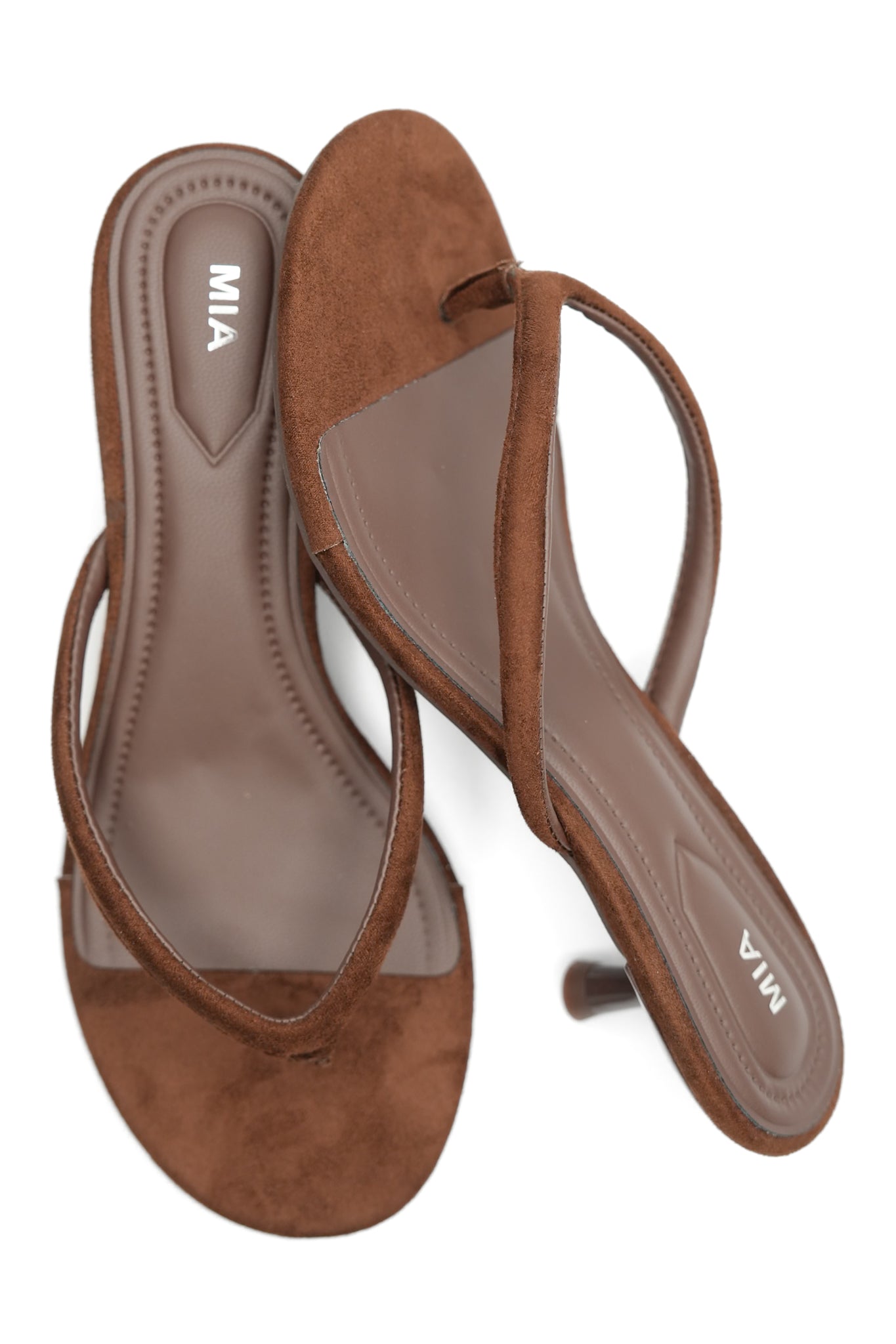 MIA Sleek Slip On Flip Flop Heel Sandal