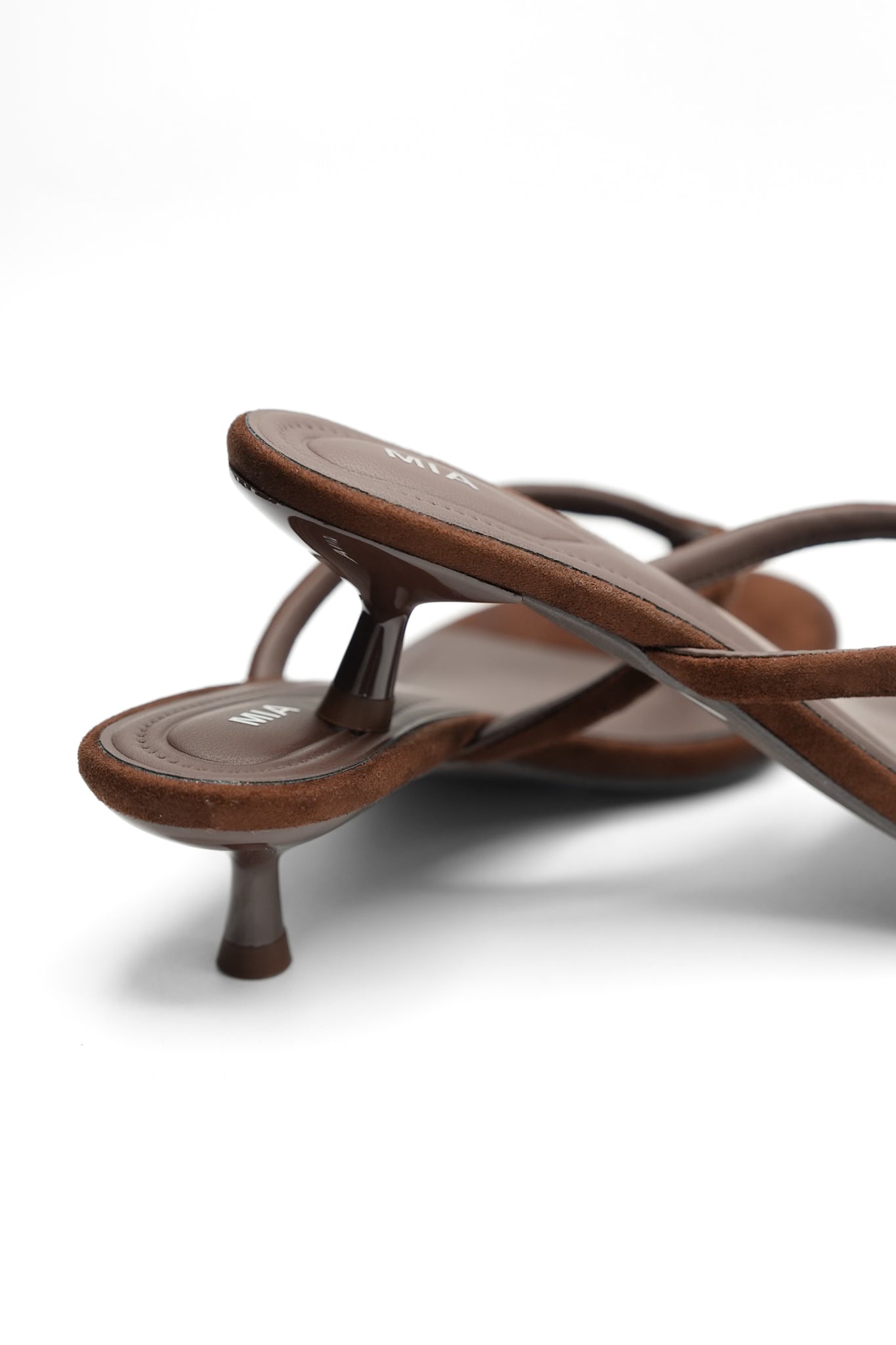 MIA Sleek Slip On Flip Flop Heel Sandal