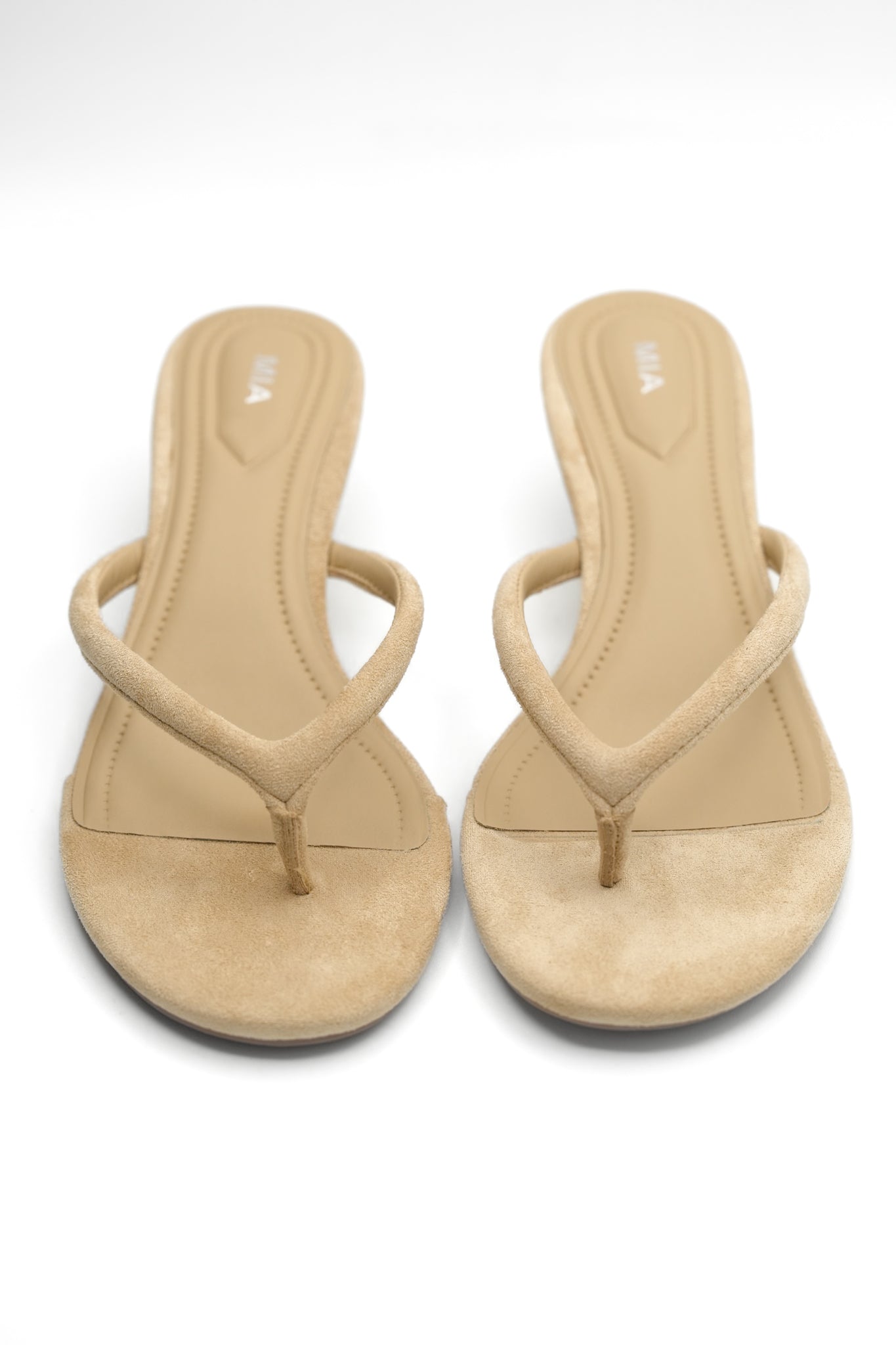 MIA Sleek Slip On Flip Flop Heel Sandal