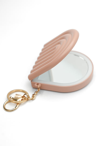 Terracotta Compact Mirror Keychain