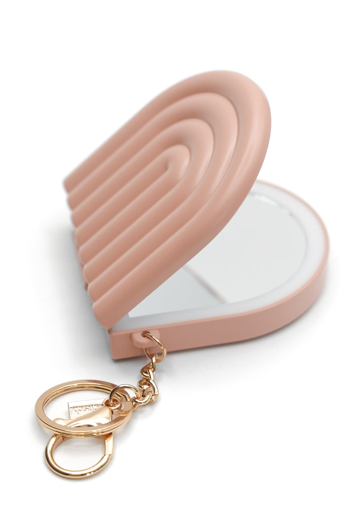 Terracotta Compact Mirror Keychain