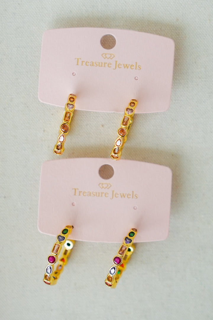 Treasure Jewels Gem Bliss Hoops