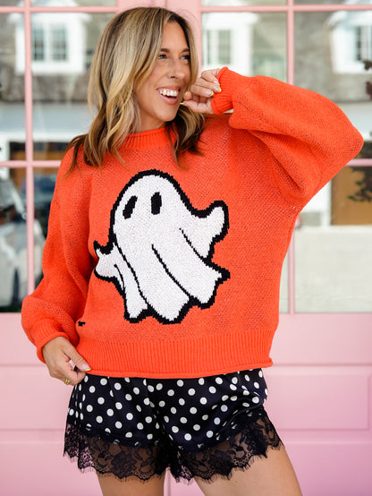 Restock! Ghost Long Sleeve Pullover Knit Sweater