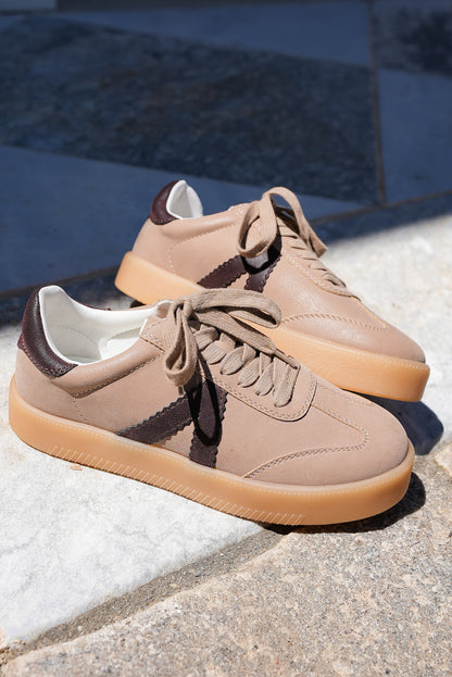 MIA Low Top Vegan Suede 'V' Design Sneaker
