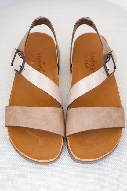 Blowfish Cork Sole Slingback Sandal with Adjustable Strap