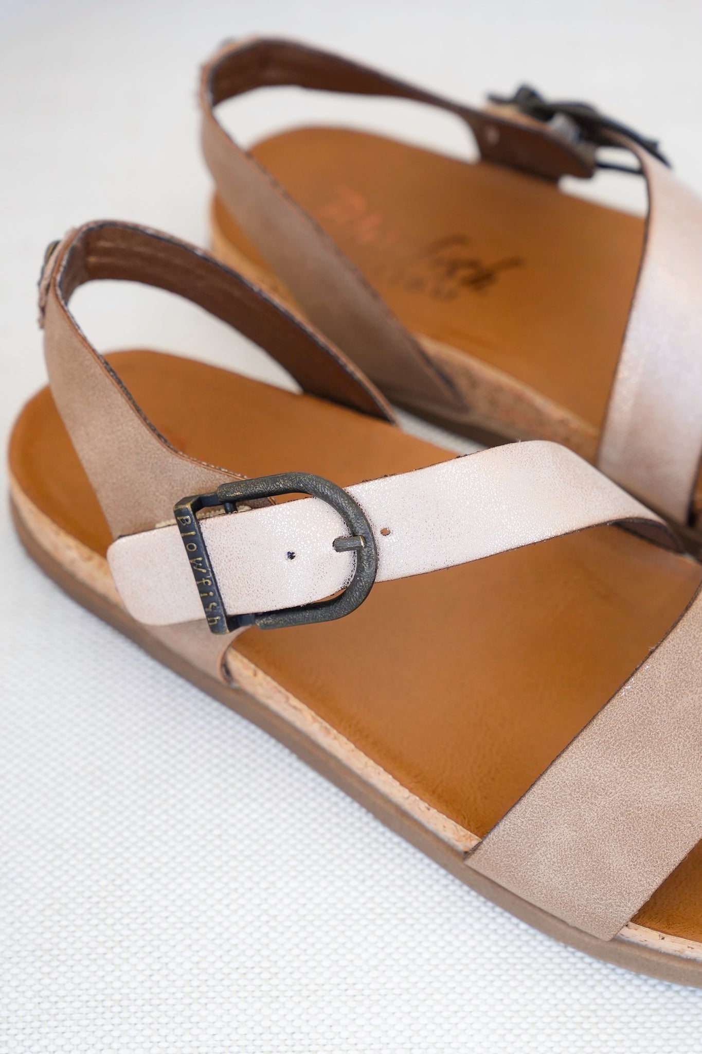 Blowfish Cork Sole Slingback Sandal with Adjustable Strap