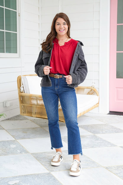 Door Buster! Plus/Reg Long Sleeve V Neck Tunic Top