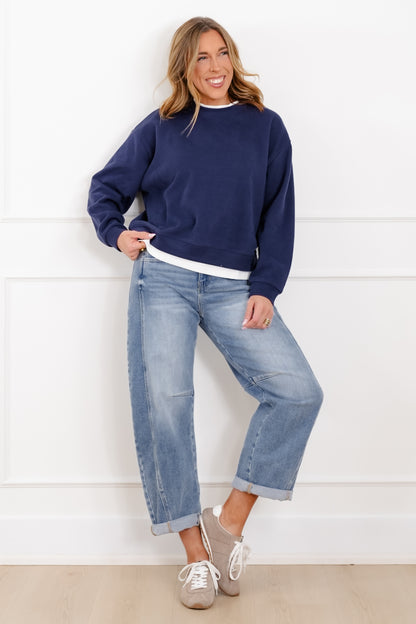 Long Sleeve Layer Pullover Top