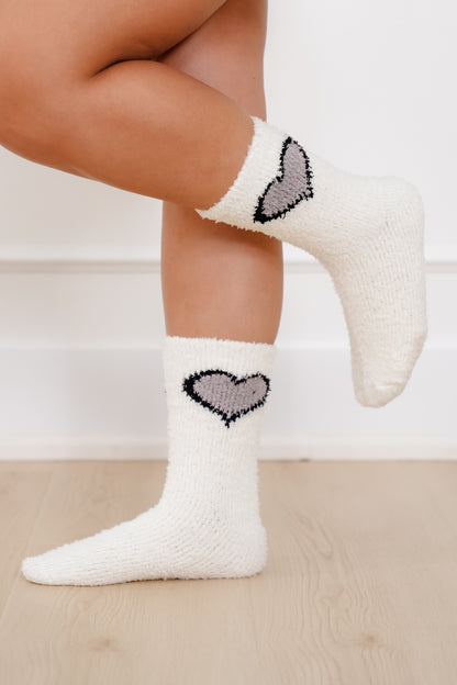 Fluffy Love Crew Sock Set Of 5