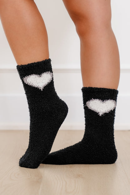 Fluffy Love Crew Sock Set Of 5