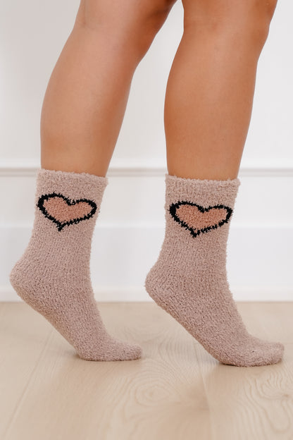 Fluffy Love Crew Sock Set Of 5