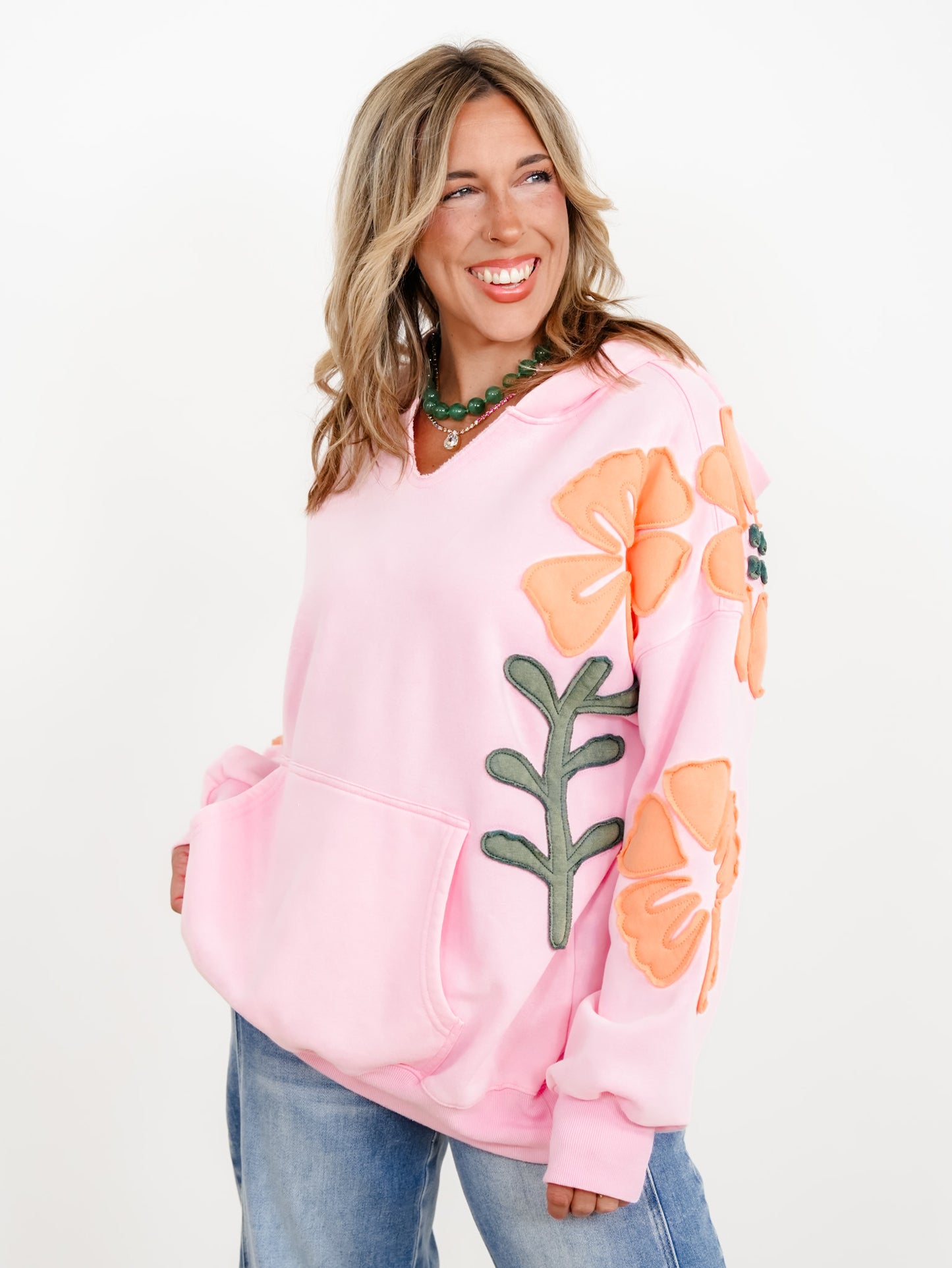 Artisan Floral Patchwork Hoodie