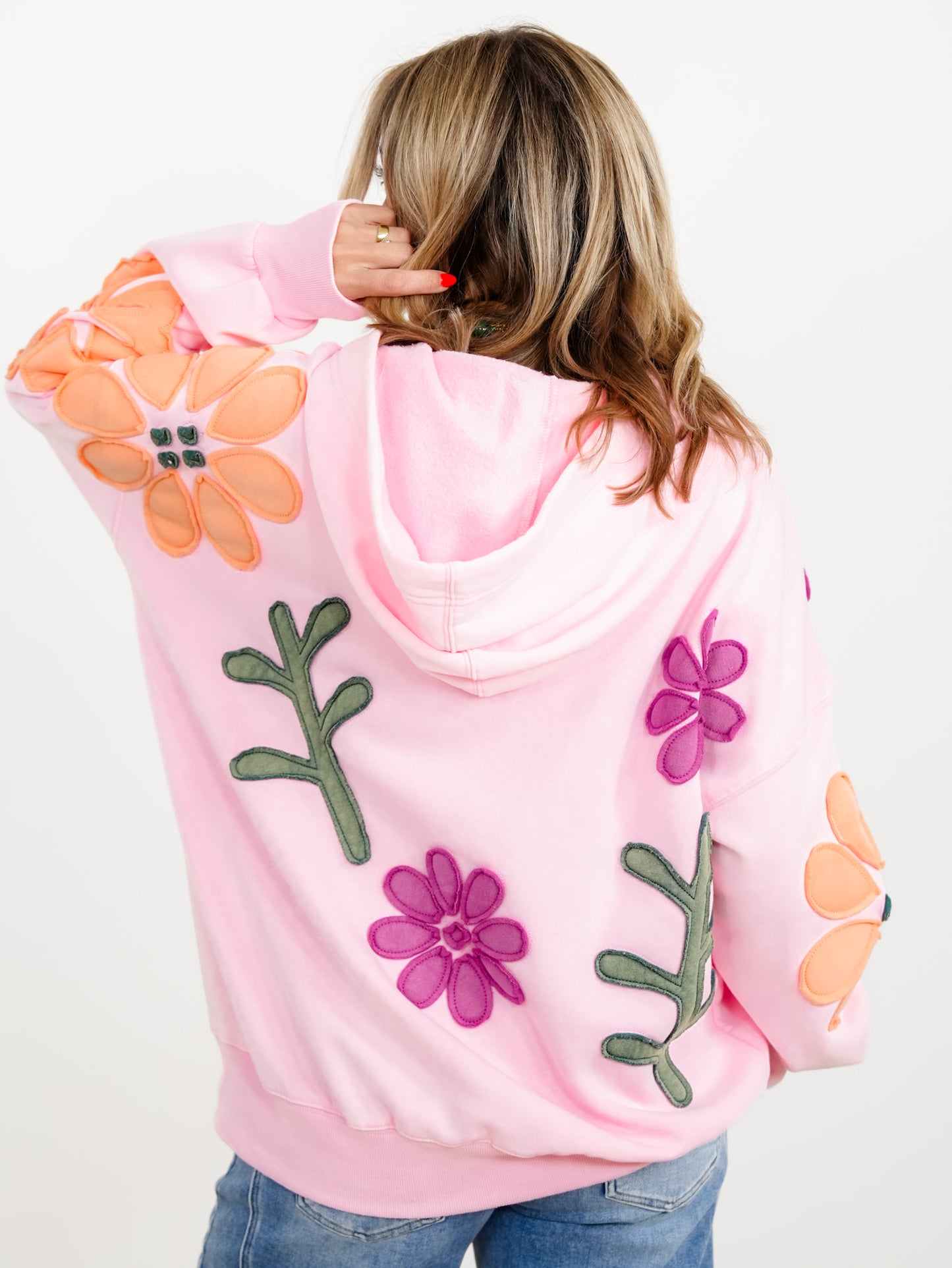Artisan Floral Patchwork Hoodie