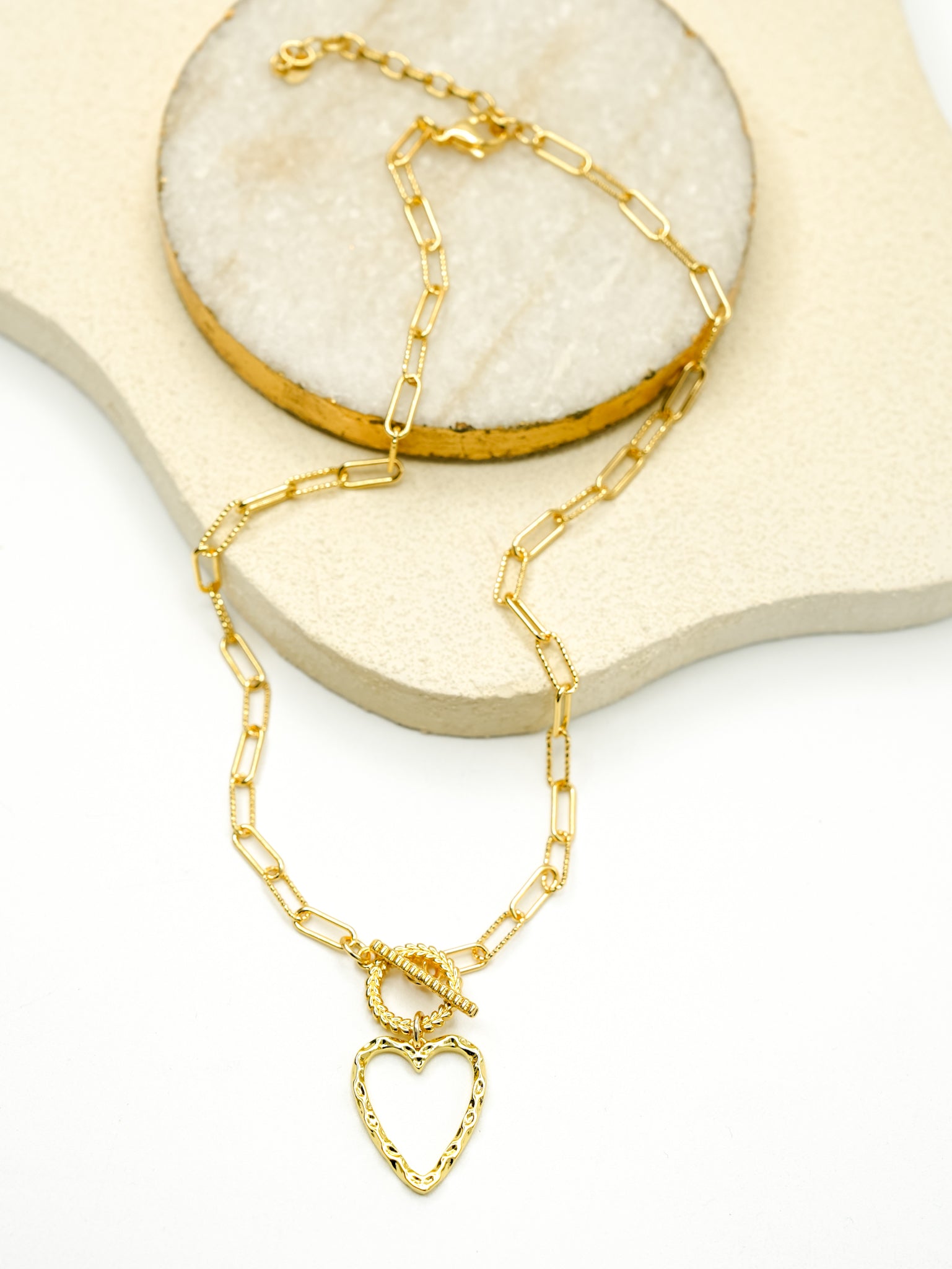 Heart Toggle Necklace – Freckled Poppy