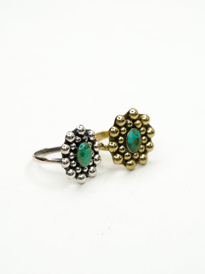 BOHO SOL Turquoise Multi Ball Ring