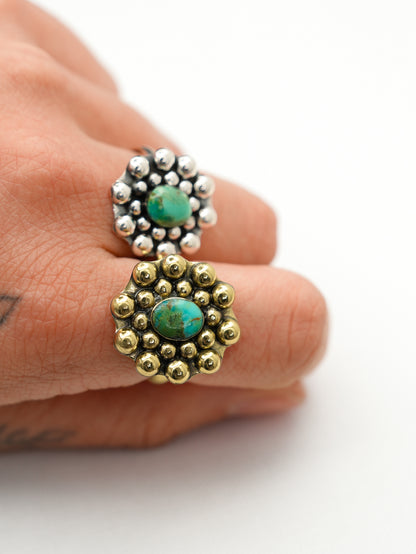 BOHO SOL Turquoise Multi Ball Ring
