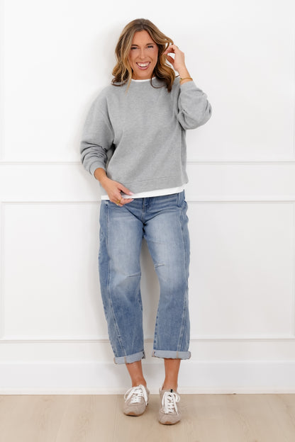 Long Sleeve Layer Pullover Top