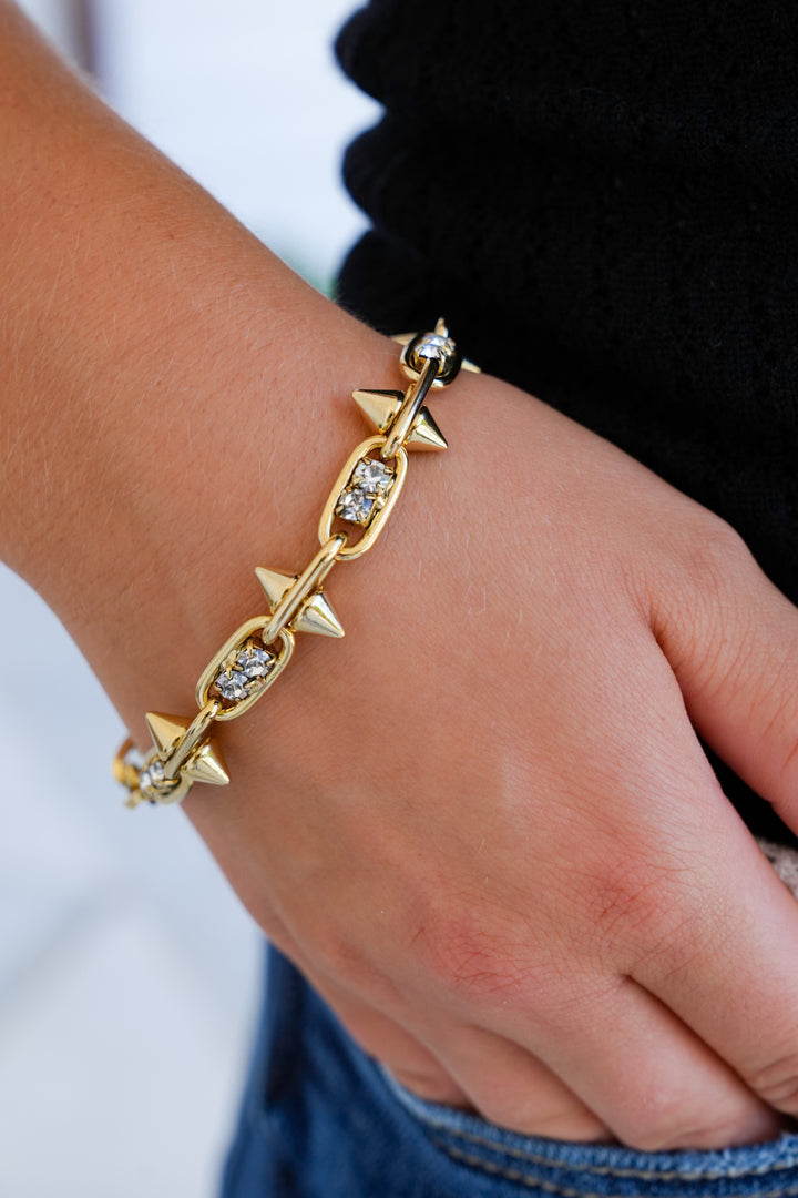 TOVA Mercy Spike & Crystal Bracelet